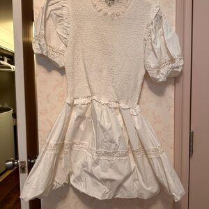 For Love And Lemons White Mini Dress